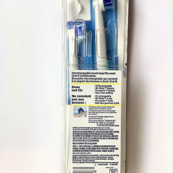 3 PACKS Genuine Oral-B Precision Clean Electric Toothbrush Replacement Heads NEW - Picture 4 of 8